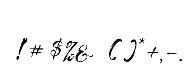 GirlyThingsDemoVersion フォント その他の文字