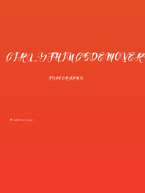 GirlyThingsDemoVersion Poster