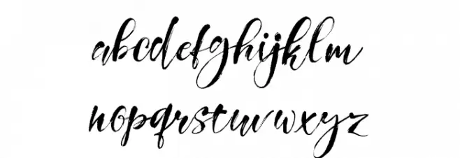 GirlyThingsDemoVersion フォント 小文字