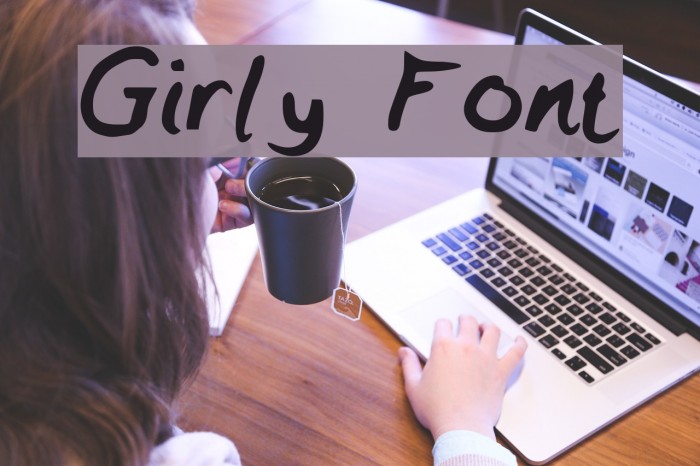 Girly Font examples