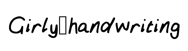 Girly_handwriting Font