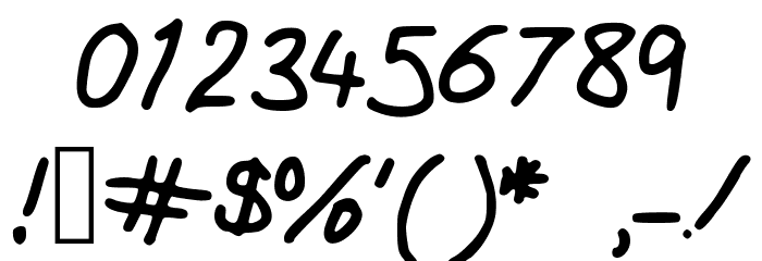 Girly_handwriting Font OTHER CHARS