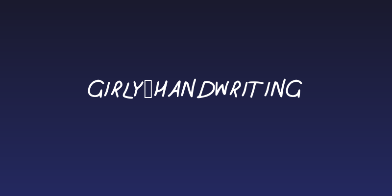 Girly_handwriting Social Header
