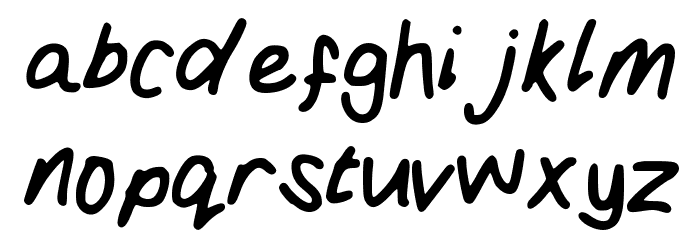 Girly_handwriting Font LOWERCASE