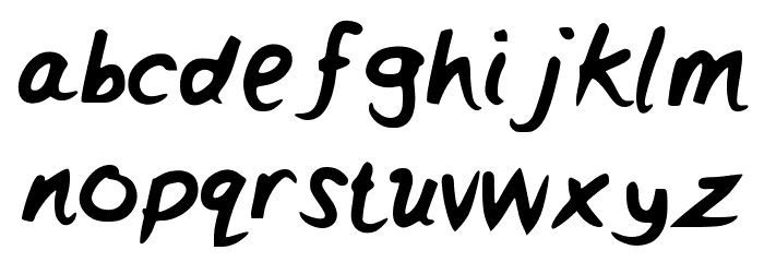 Girly Font LOWERCASE