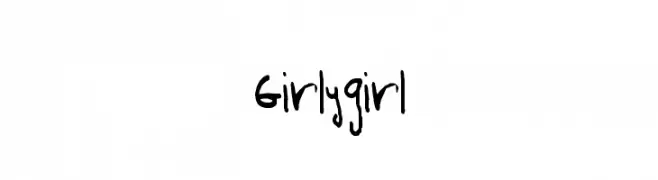 Girlygirl  नि: शुल्क फ़ॉन्ट्स डाउनलोड