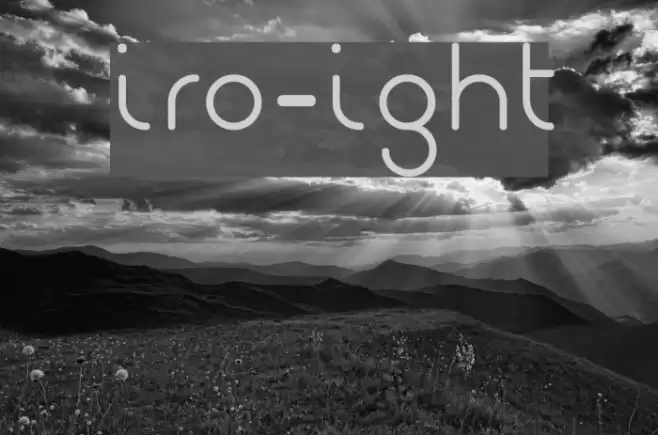 Giro-Light Font examples