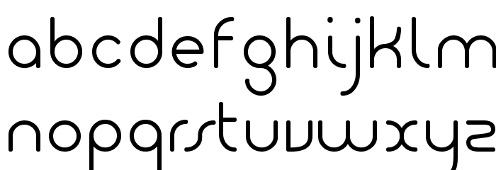 Giro-Light Font LOWERCASE