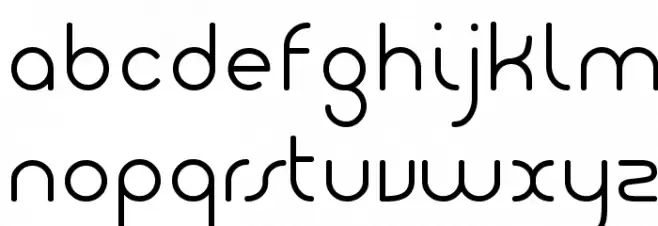Giro-Light Font LOWERCASE
