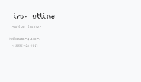 Giro-Outline Business Card