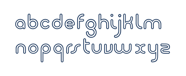 Giro-Outline Lowercase