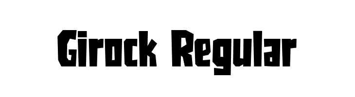 Girock Regular  Descarca Fonturi Gratis