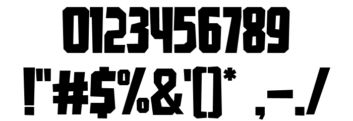 Girock Regular Font OTHER CHARS