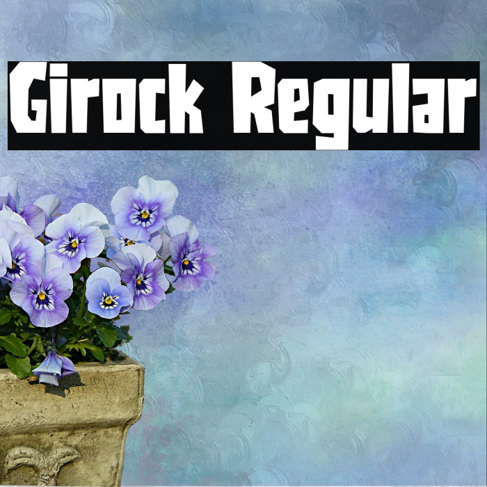 Girock Regular Font examples