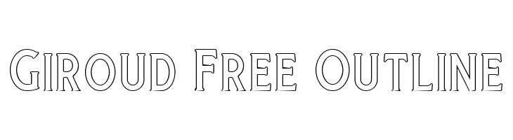 Giroud Free Outline  免费字体下载