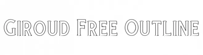 Giroud Free Outline  नि: शुल्क फ़ॉन्ट्स डाउनलोड