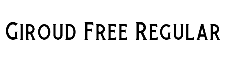 Giroud Free Regular  免费字体下载