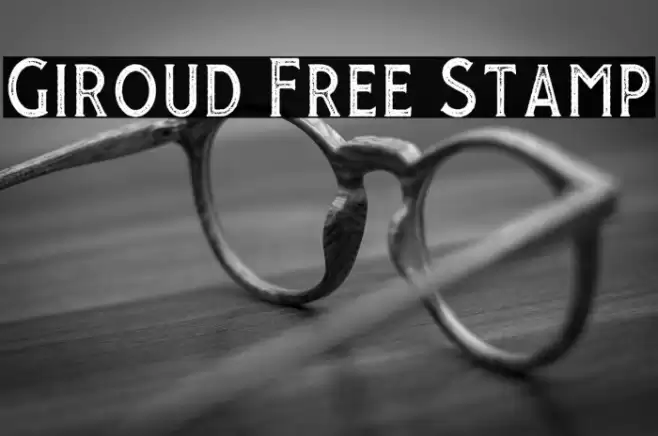 Giroud Free Stamp Font examples