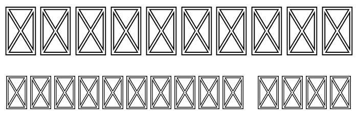 GiroudFree-Outline Font OTHER CHARS