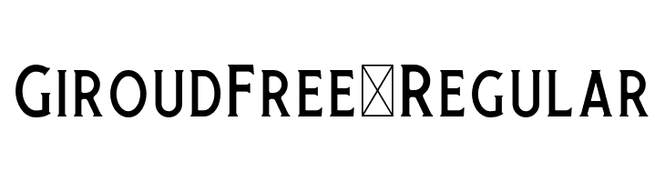 GiroudFree-Regular  Скачать бесплатные шрифты