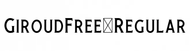 GiroudFree-Regular  Frei Schriftart Herunterladen