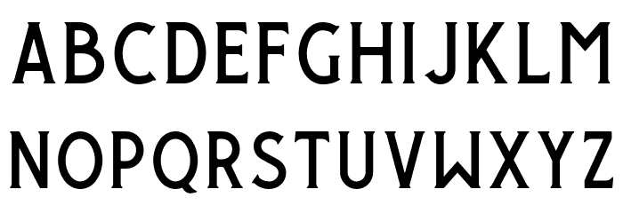 GiroudFree-Regular Font LOWERCASE