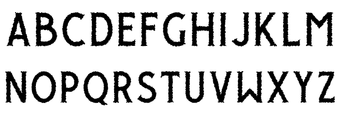 GiroudFree-Rough Font LOWERCASE