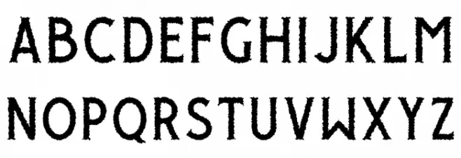 GiroudFree-Rough Caratteri MINUSCOLO