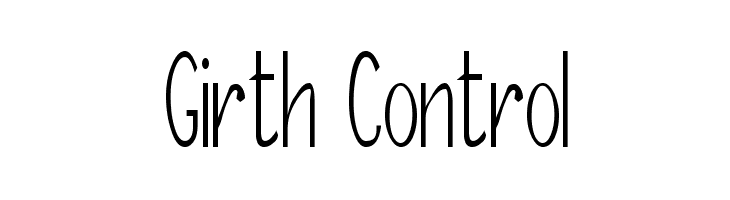 Girth Control  Descarca Fonturi Gratis
