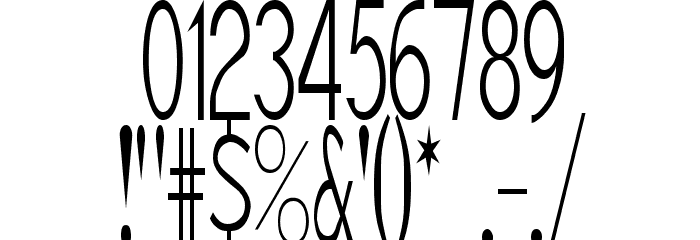 Girth Control Font OTHER CHARS
