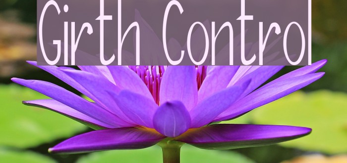 Girth Control Font examples