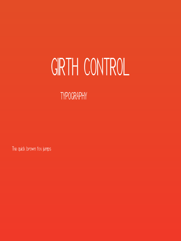 Girth Control Poster