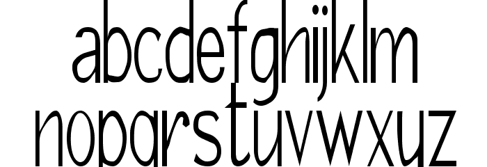 Girth Control Font LOWERCASE