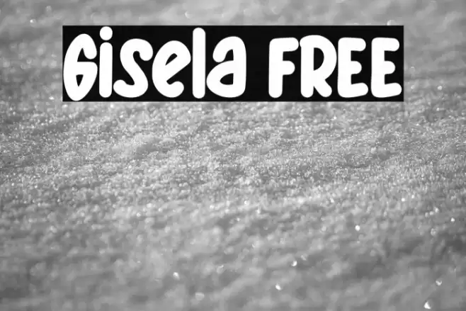 Gisela FREE Font examples