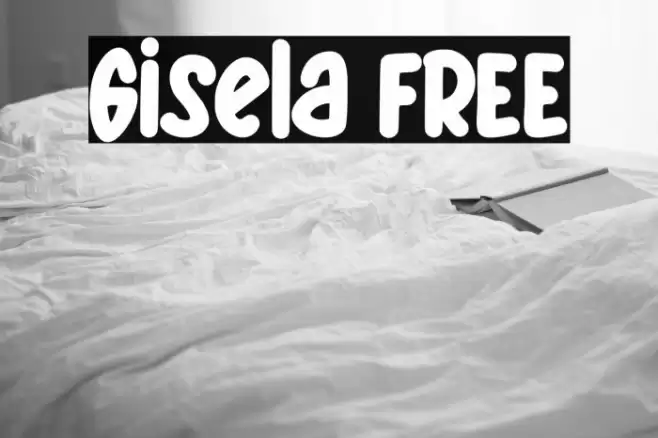 Gisela FREE Font examples