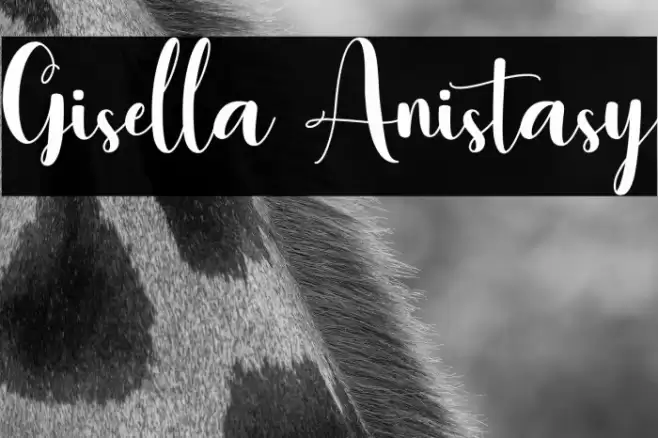 Gisella Anistasy Font examples