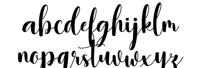 Gisella Anistasy Font LOWERCASE