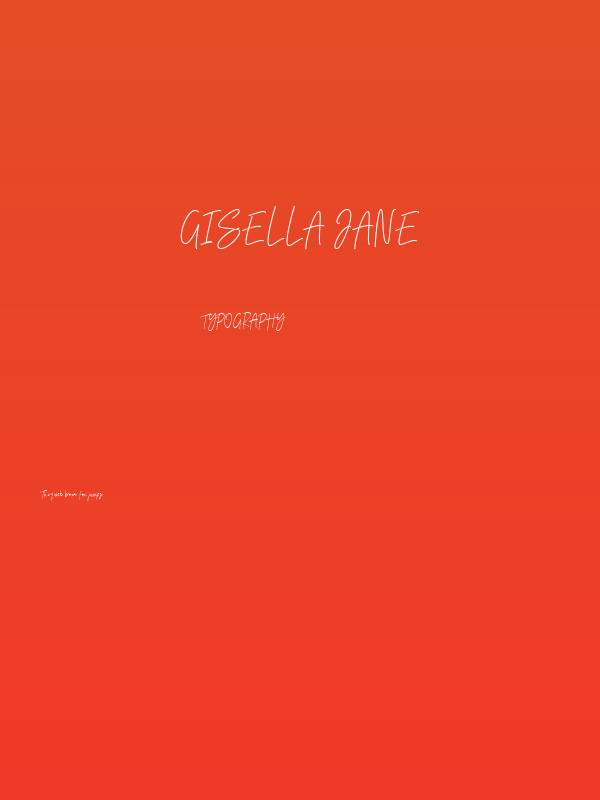 Gisella Jane Poster