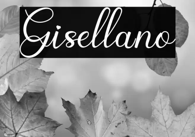 Gisellano Font examples
