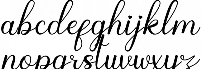 Gisellano Schriftart Kleinbuchstaben