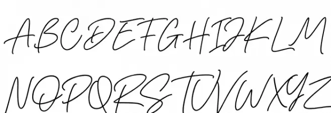 Gisellia Signature Schriftart Groß