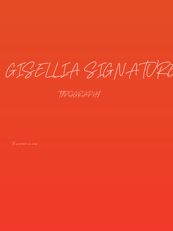 Gisellia Signature Poster