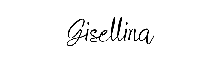 Gisellina  フリーフォントのダウンロード