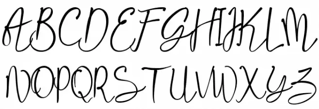 Gisellina Font UPPERCASE