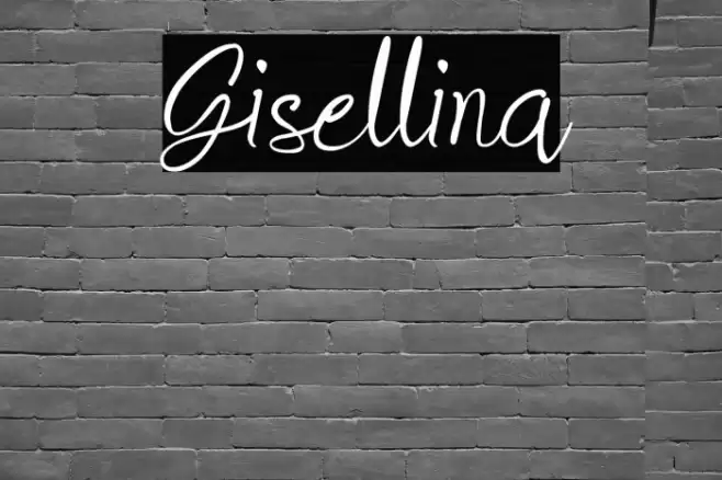 Gisellina Font examples
