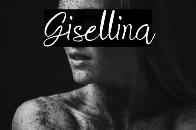 Gisellina Font examples