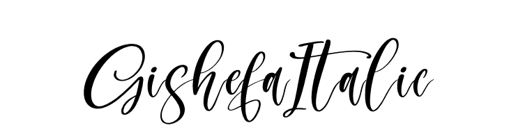 Gishefa Italic  免费字体下载
