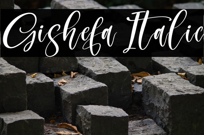 Gishefa Italic Example 1