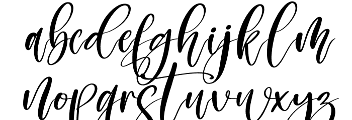 Gishefa Italic Font LOWERCASE