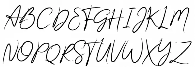Gishela Font UPPERCASE